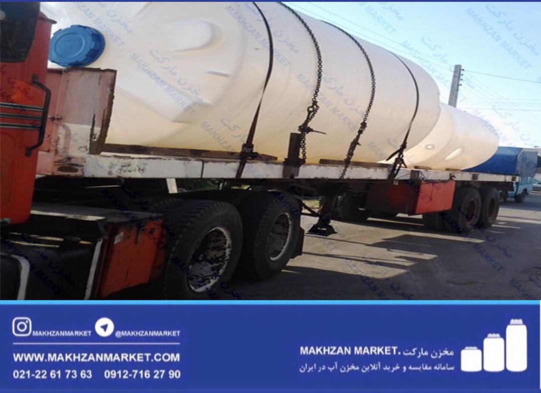 تخلیه مخزن ۲۰ هزار لیتری