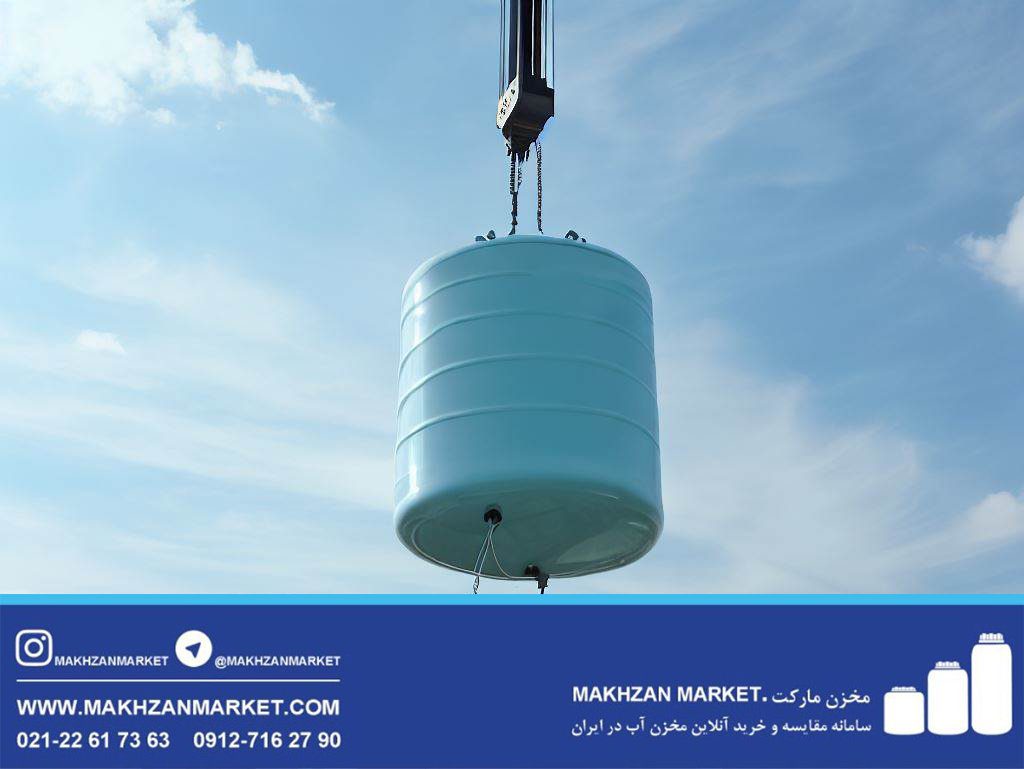 نصب مخزن آب روی پشت بام